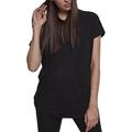 Urban Classics Damen Ladies Sleeveless Jersey Hoody T-Shirt, black, 4XL