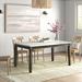 Wildon Home® Ammann 30" Counter Height Dining Table Marble/Granite/Wood in Brown/Gray/White | 30 H x 64 W x 38 D in | Wayfair