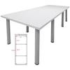 10' x 4' White Conference Table