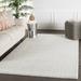 White 96 x 0.62 in Area Rug - Birch Lane™ Crista Hand-Loomed Wool Area Rug in Bright/Flint Gray/cap Gray Viscose/Wool | 96 W x 0.62 D in | Wayfair