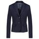 Marc Cain Damen Blazer aus feinem Jersey, marine, Gr. 40