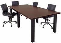 Conference Tables w/Square Black Legs In Several Colors 6