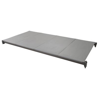 Cambro ESK2172S1580 Camshelving Elements Polymer Solid Shelf Plate Kit - 21" x 72", Brushed Graphite