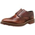 Base London Woburn Hi Shine Tan Leather Mens Formal Brogue Casual Shoes Boots-10