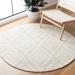 White 60 x 0.12 in Indoor Area Rug - Ophelia & Co. Salerna Hand-Tufted Wool Beige Area Rug Wool | 60 W x 0.12 D in | Wayfair