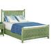 Braxton Culler Summer Retreat Standard Bed Wicker/Rattan in Green/Yellow | 60 H x 88 D in | Wayfair 818-226/CELERY