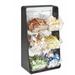 Cal-Mil Black Condiment Holder w/ Removable Plastic Compartments Plastic in Brown | 23.25 H x 13.25 W x 7 D in | Wayfair 3569-6-13