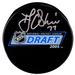 T.J. Oshie Washington Capitals Autographed 2005 NHL Draft Logo Hockey Puck
