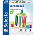 Selecta 62007 Sortierrolle, Sortier und Steckspiel aus Holz, 1 Jahr to 3 Jahre, 13 cm