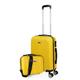 ITACA - Rigid Cabin Suitcase Travel Small Suitcase with Wheels - ABS Hand Luggage Case with Telescopic Handle - Lightweight Suitcase Carry on Suitcase with TSA Combination Lock - Cabin Luggage, Yellow