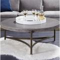 Birch Lane™ Rimma Coffee Table Concrete/Metal in Brown/Gray | 19 H x 49 W x 49 D in | Wayfair 4229110F85CE4CD3A818903272D7970B