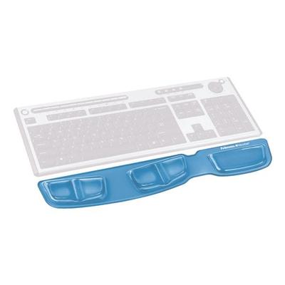 Tastatur-Handgelenkauflage »Crystals Gel™« blau, Fellowes, 46.5x1.6x8.5 cm