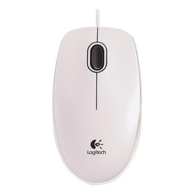 Logitech Optische Maus »B100« weiß, 4.7x13.1x8 cm