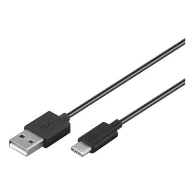 goobay USB-C Lade- und Synchronisationskabel 0,1 m schwarz schwarz Image