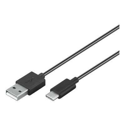 goobay USB-C Lade- und Synchronisationskabel 1,0 m schwarz schwarz