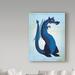 Trademark Fine Art 'Blue Dragon' Graphic Art Print on Wrapped Canvas in Blue/Green | 24 H x 18 W x 2 D in | Wayfair ALI30768-C1824GG