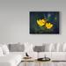 Trademark Fine Art 'Night Harvest Yellow' Graphic Art Print on Wrapped Canvas in White/Black | 35 H x 47 W x 2 D in | Wayfair ALI30850-C3547GG