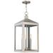 Nyack 24" High Brushed Nickel Outdoor Hanging Light