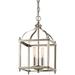 Kichler Larkin 8" Wide 2-Light Brushed Nickel Open Cage Mini Pendant