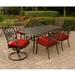 Astoria Grand Raby Traditions 7 Piece Outdoor Dining Set Metal in Brown | 72 W x 38 D in | Wayfair BAE41FD7B290445880BEBD63EEE10C0F