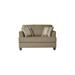 Wade Logan® Haldeman 58" Recessed Arm Sofa Bed w/ Reversible Cushions Polyester in Blue | 38 H x 58 W x 95 D in | Wayfair