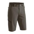 Maier Sports Nil Bermuda, Kurze Herren Wanderhose, Wasserabweisende Bermuda für Trekking und Hiking, PFC-frei, mSTRETCH pro 4 & Dryprotec, Braun, 56 (W39/40/L32)