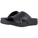 Fitflop Men's Freeway Pool Slide in Leather Open Toe Sandals, Black (Black), 10 UK (44 EU)