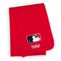 Infant Red MLB Personalized Blanket