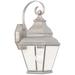 Exeter 15 1/2" High Brushed Nickel Outdoor Wall Light