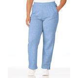 Blair Zip-Pocket Pull-On Fleece Pants - Denim - PXL - Petite