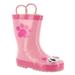 Western Chief Pink Kitty Rain Boot - Girls 11 Toddler Pink Boot Medium