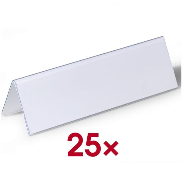 Durable Tischaufsteller 6,1 x 21 cm transparent, 21x6.1 cm