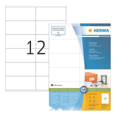 Herma 1200er-Set Universal-Klebeetiketten »4457« weiß Image