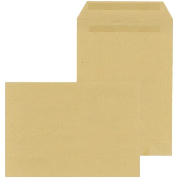Mailmedia 500 Natron-Versandtaschen C5 ohne Fenster braun, 22.9x16.2 cm