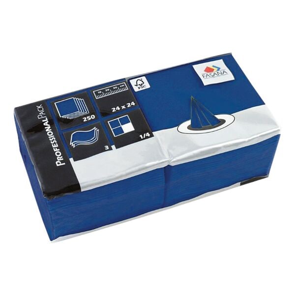 FASANA 250 Servietten 3-lagig 24x24 cm blau, 24x24 cm Image