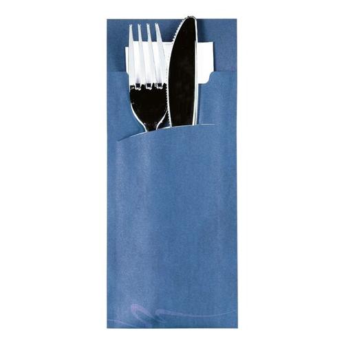 Bestecktaschen blau, Papstar, 8.5 cm