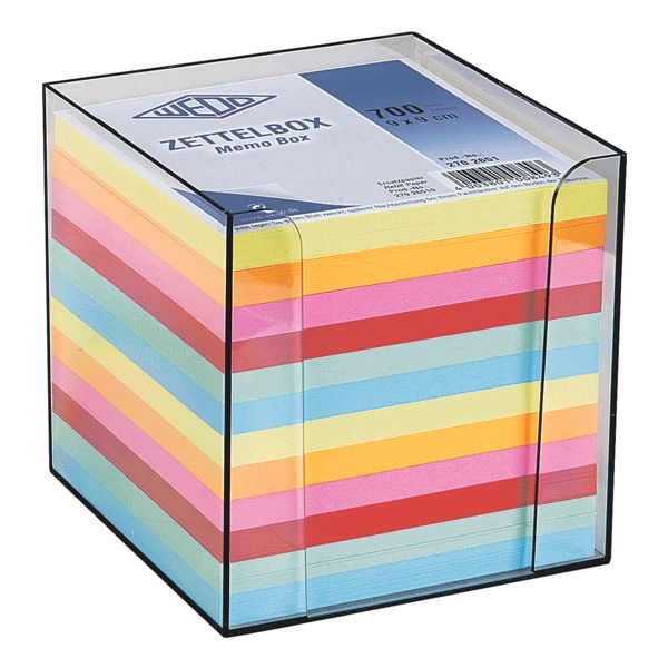 Wedo Zettelbox »rauchglas« transparent, 9.5x9.5x9.5 cm Image