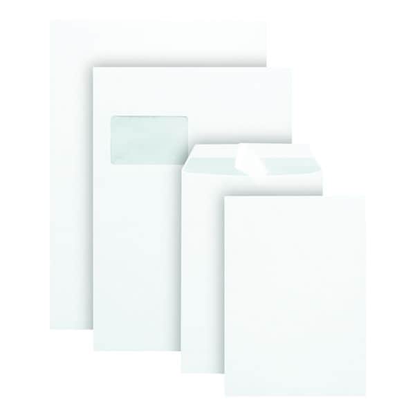 Steinmetz 500 Versandtaschen C5 ohne Fenster mit Selbstklebung weiß, 22.9x16.2 cm Image