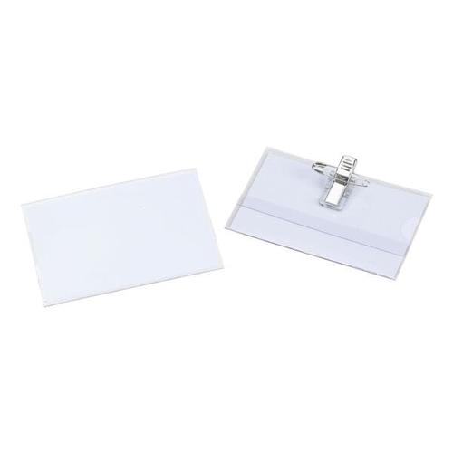 Namensschilder 90×57 mm transparent, OTTO Office, 9×5.7 cm