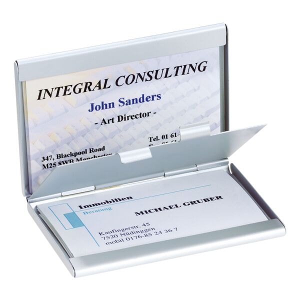 Sigel Visitenkartenetui VZ136 silber, 9.2x1x6.3 cm Image