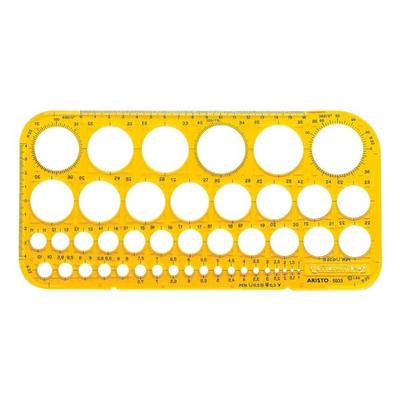 Aristo Zeichenschablone »Kreisschablone AR 5033« orange
