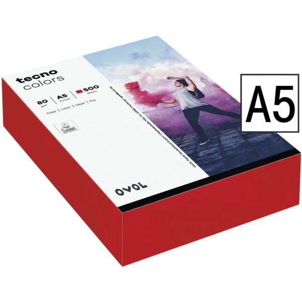 tecno Farbige Papiere »tecno Colors« rot Image