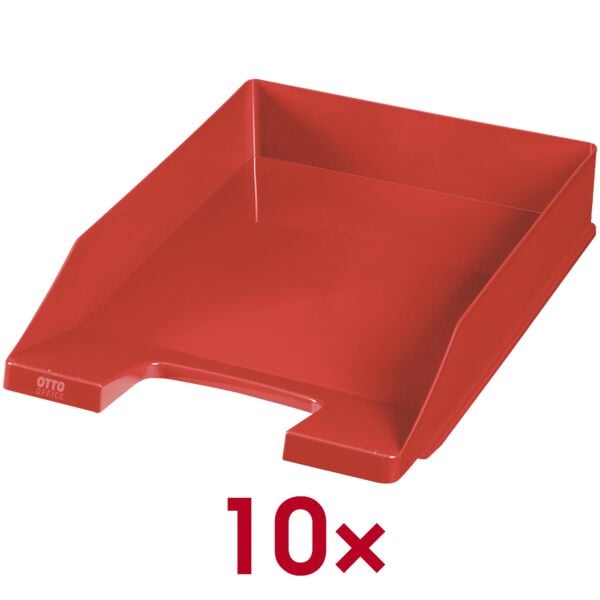 OTTO Office 10x Briefablage »Economy« rot, 25.5x6.5x34.8 cm Image