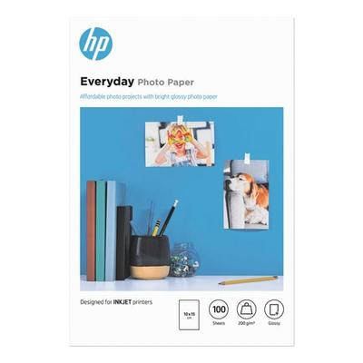 HP Fotopapier »HP everyday glossy paper« weiß