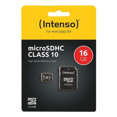 Intenso microSDHC-Speicherkarte »Intenso Class10 16GB«, 1.1x1.5x0.1 cm
