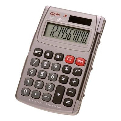 Taschenrechner »520« silber, GENIE, 8x1x12 cm