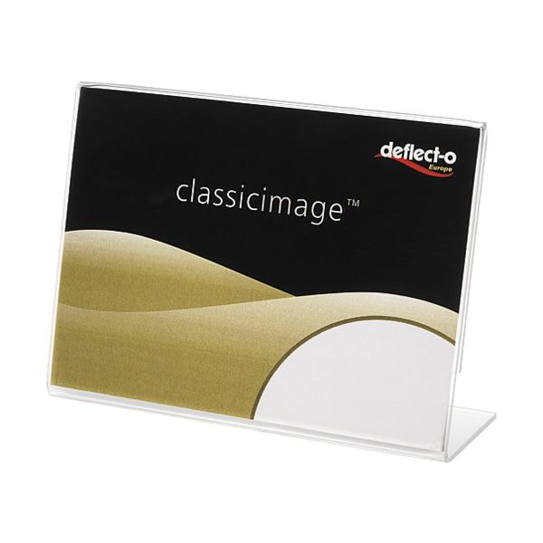 deflecto Tischaufsteller »deflecto®« A7 schräg transparent, 10.7x8x3.6 cm Image