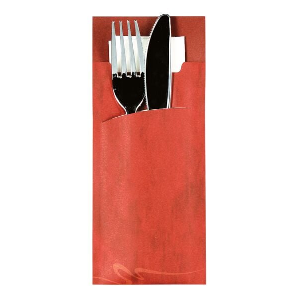 Papstar Bestecktaschen rot, 8.5 cm Image