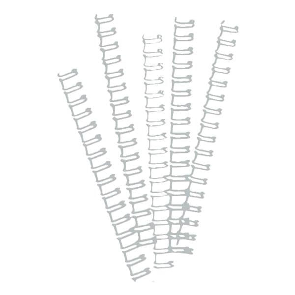 Ibico Drahtbinderücken - 21 Ringe/8 mm silber Image