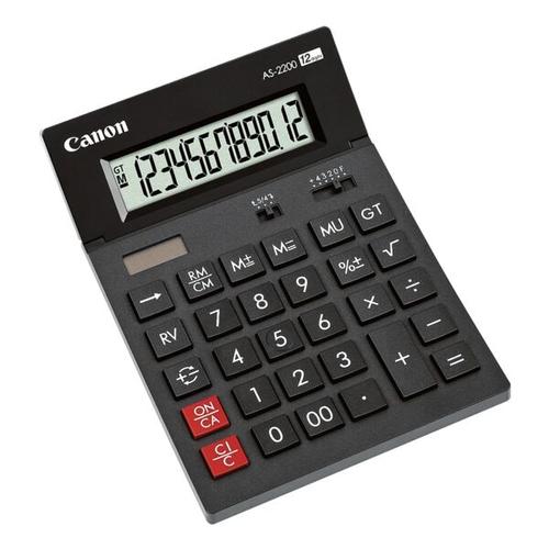Taschenrechner »AS-2200« grau, Canon, 14x3.4x19.8 cm